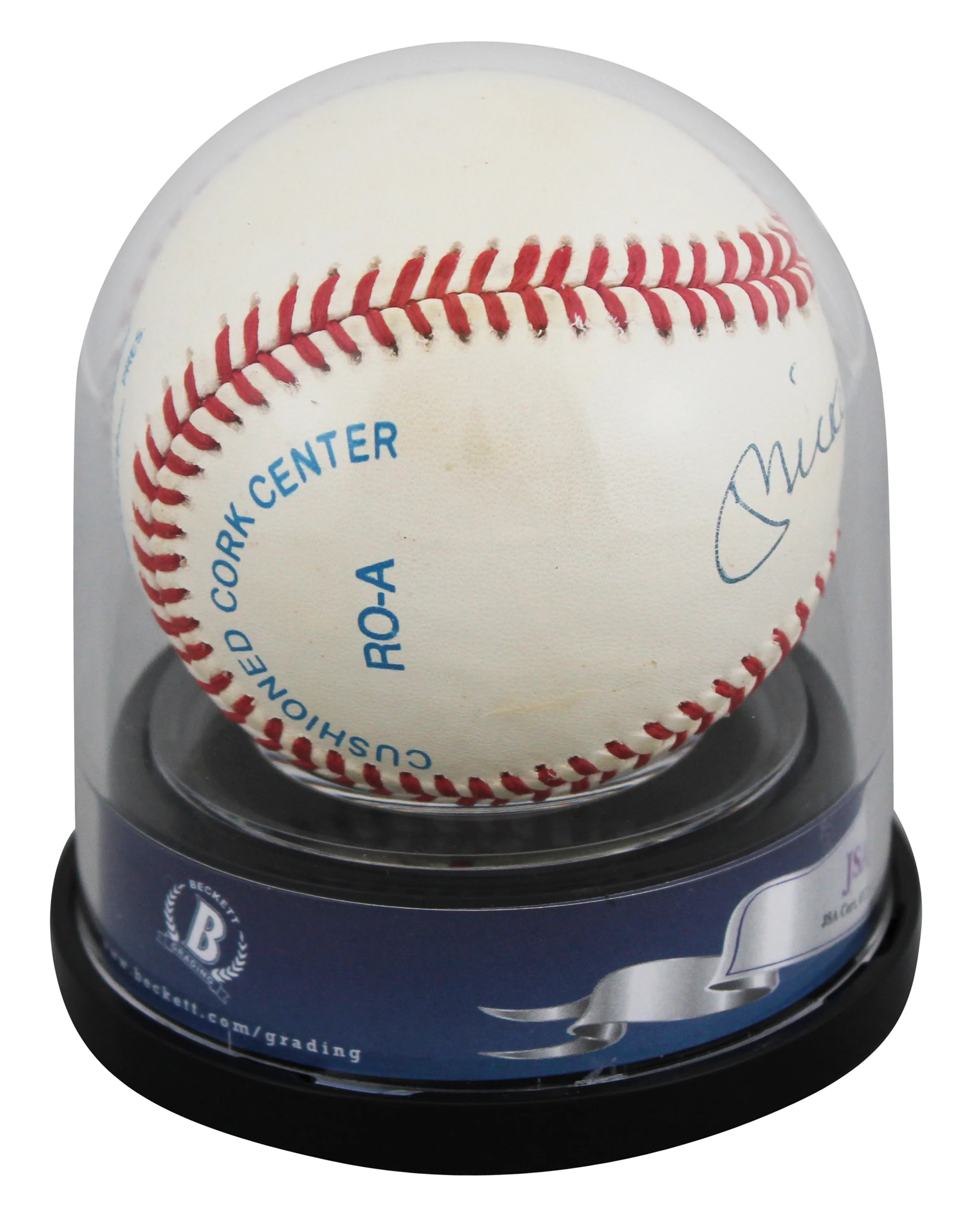 Yankees Mickey Mantle "No. 7" Authentic Signed OAL Baseball Auto 10! BAS Encap - Image 5