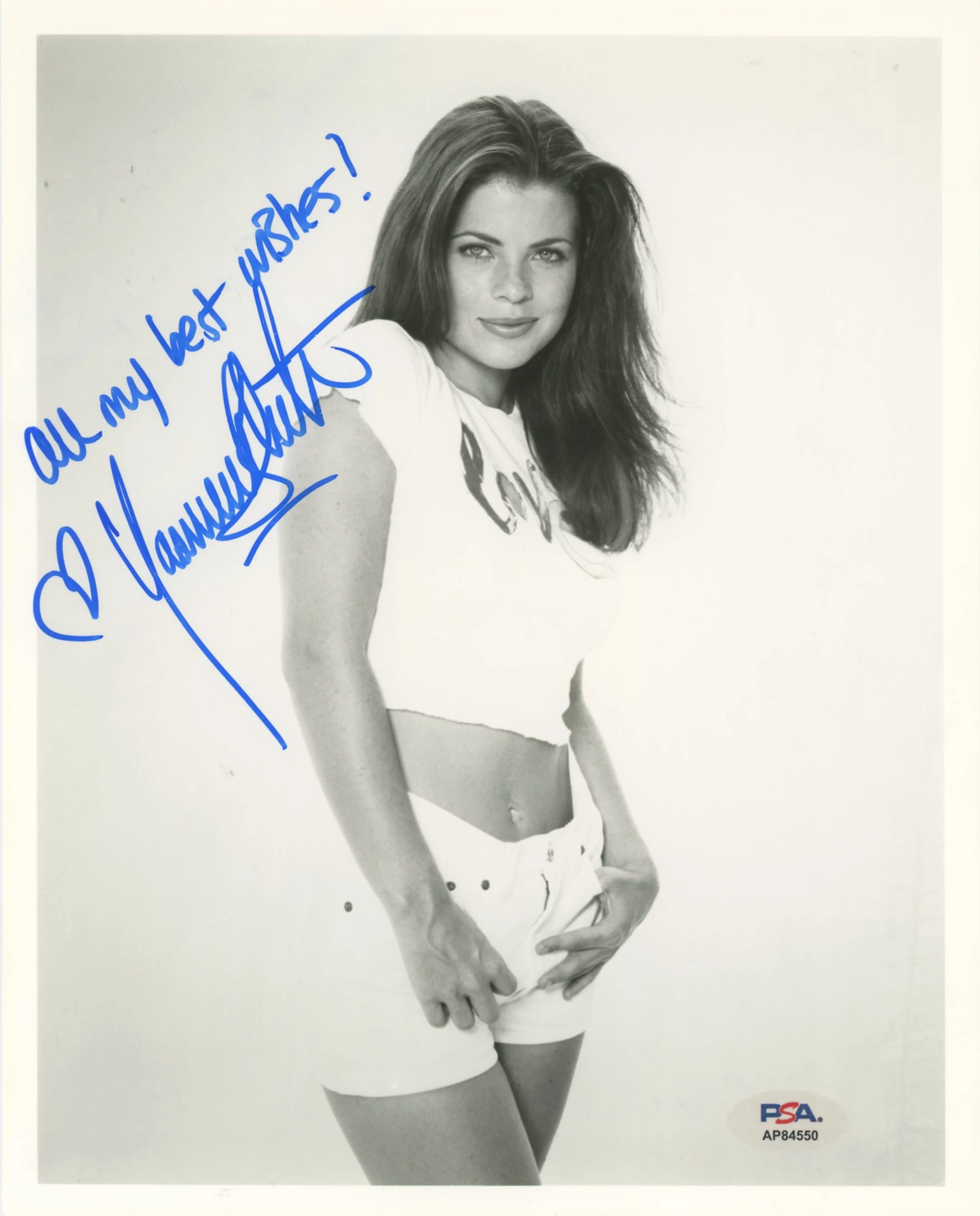 Yasmine Bleeth Baywatch "All My Best" Authentic Signed 8x10 Photo PSA AP84550 - Image 2