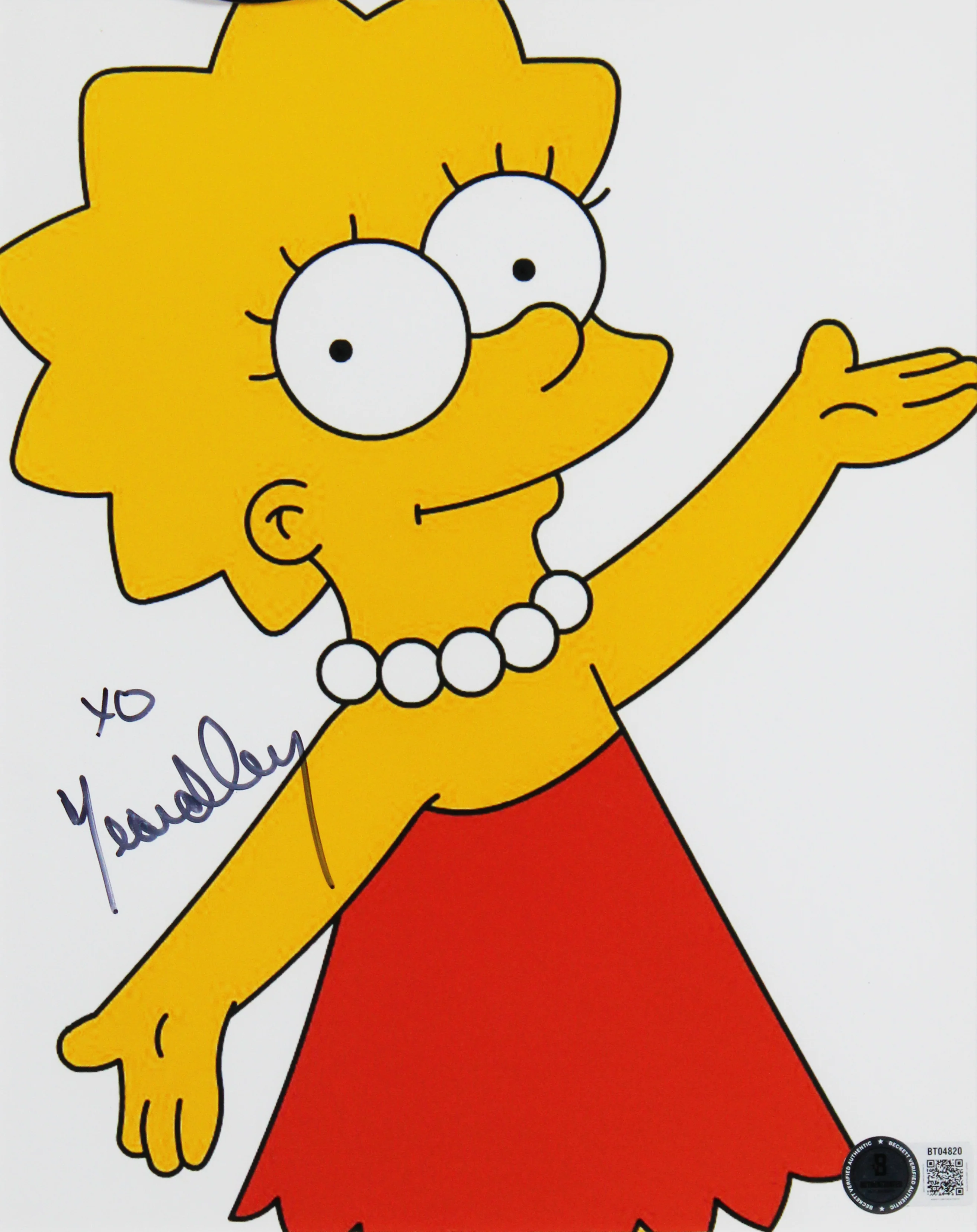 Yeardley Smith The Simpsons Authentic Signed 8x10 Framed Photo BAS #BT04820 - Image 3