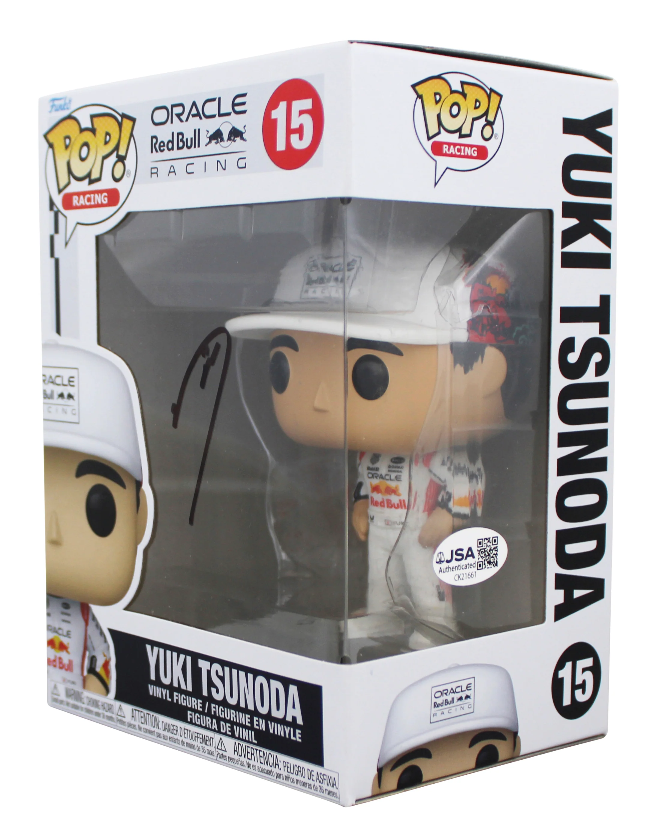 Yuki Tsunoda Formula 1 Authentic Signed #15 Funko Pop Vinyl Figure JSA #CK21661 - Image 3