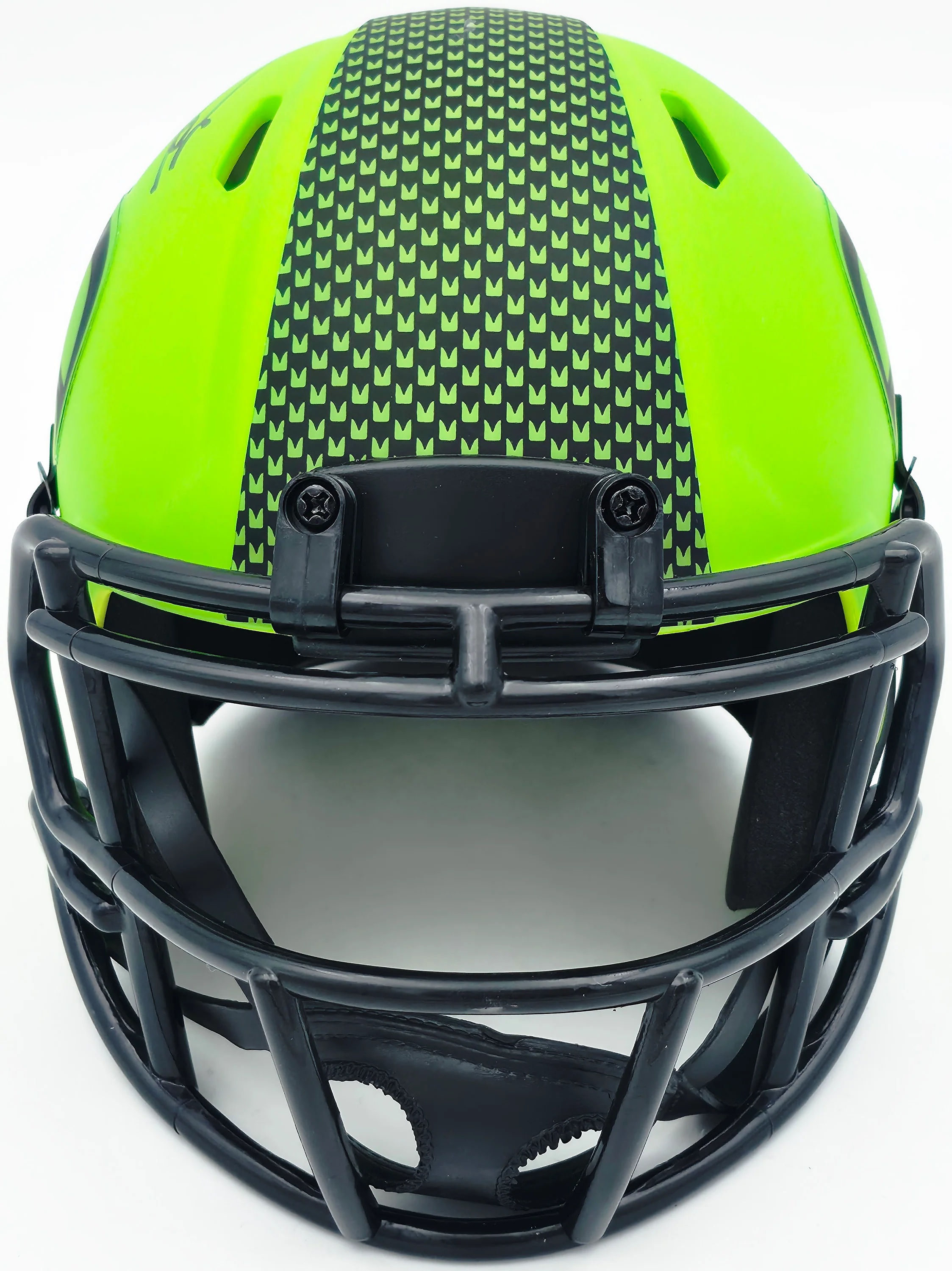 Zach Charbonnet Autographed Seattle Seahawks Rave Green Speed Mini Helmet MCS Holo Stock #256968 - Image 3