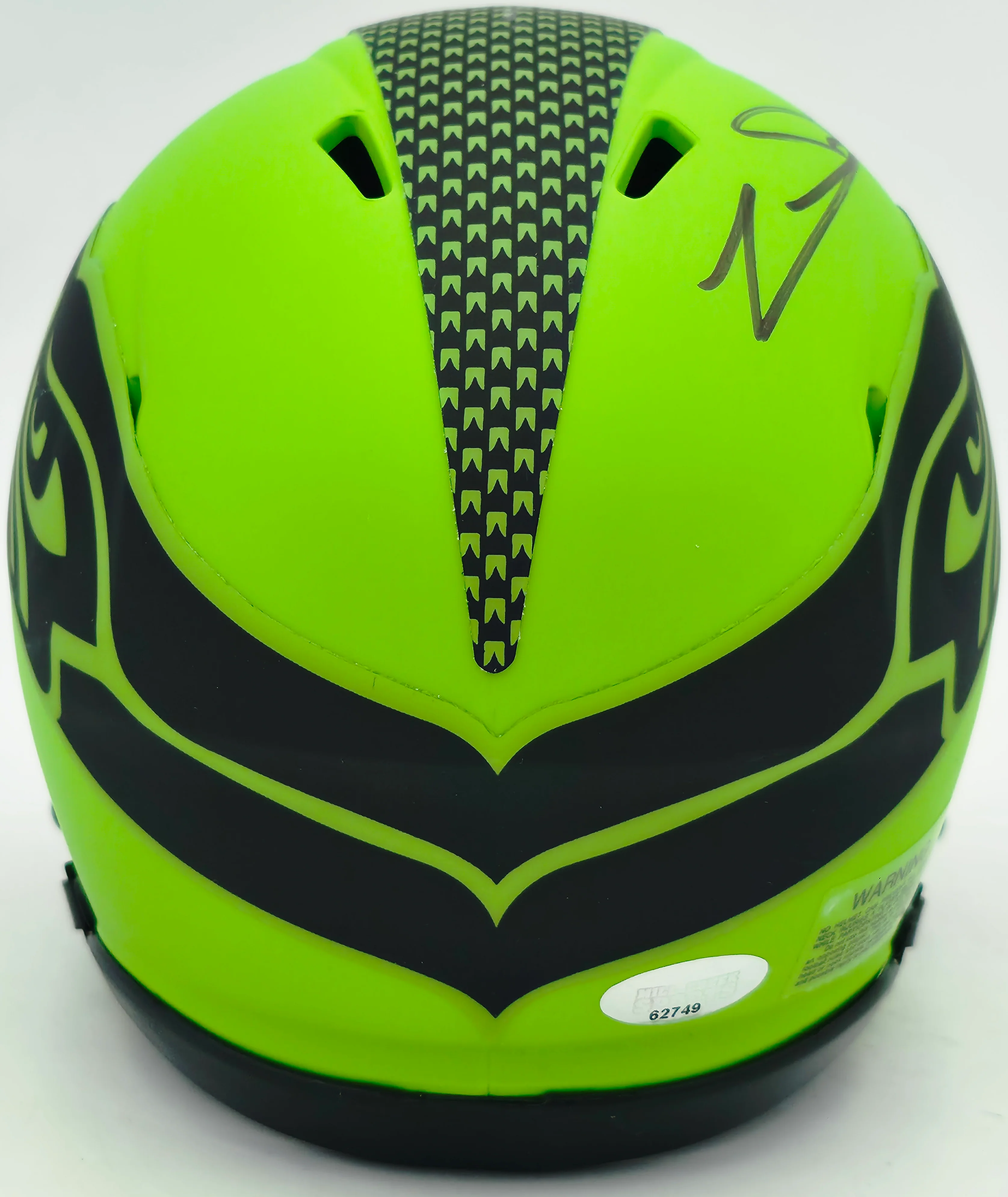 Zach Charbonnet Autographed Seattle Seahawks Rave Green Speed Mini Helmet MCS Holo Stock #256968 - Image 4
