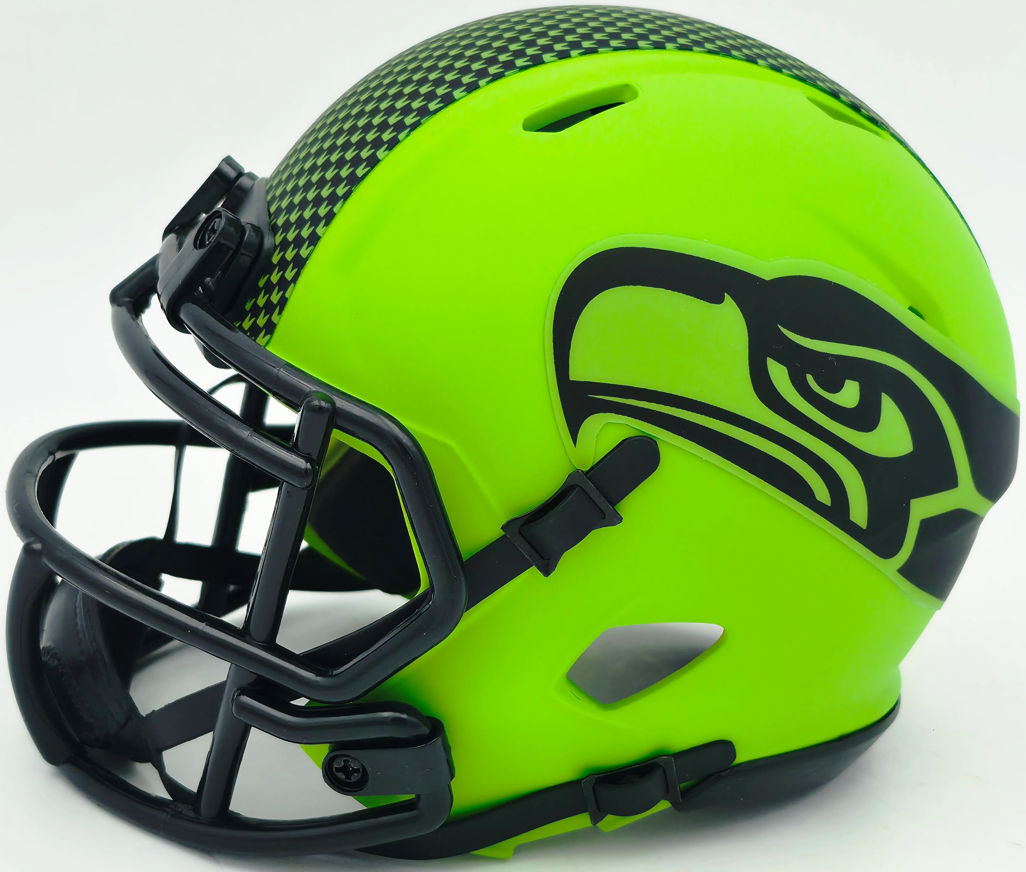 Zach Charbonnet Autographed Seattle Seahawks Rave Green Speed Mini Helmet MCS Holo Stock #256968 - Image 5