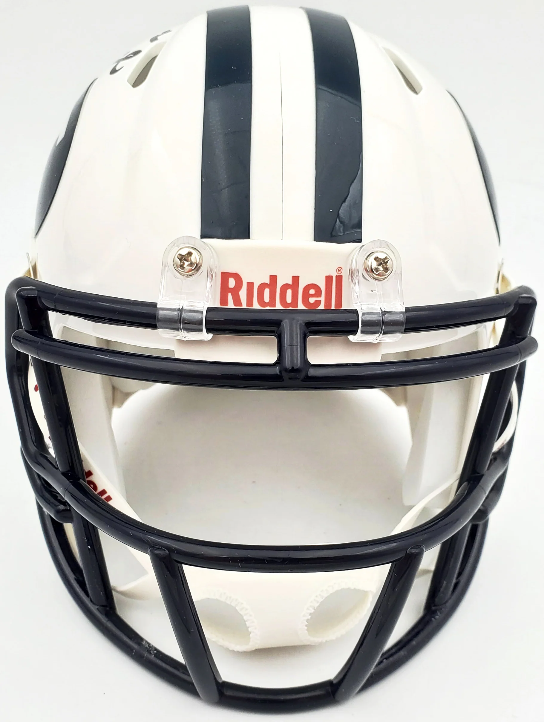 Zach Wilson Autographed BYU Cougars White Speed Mini Helmet Beckett BAS Stock #191114 - Image 5