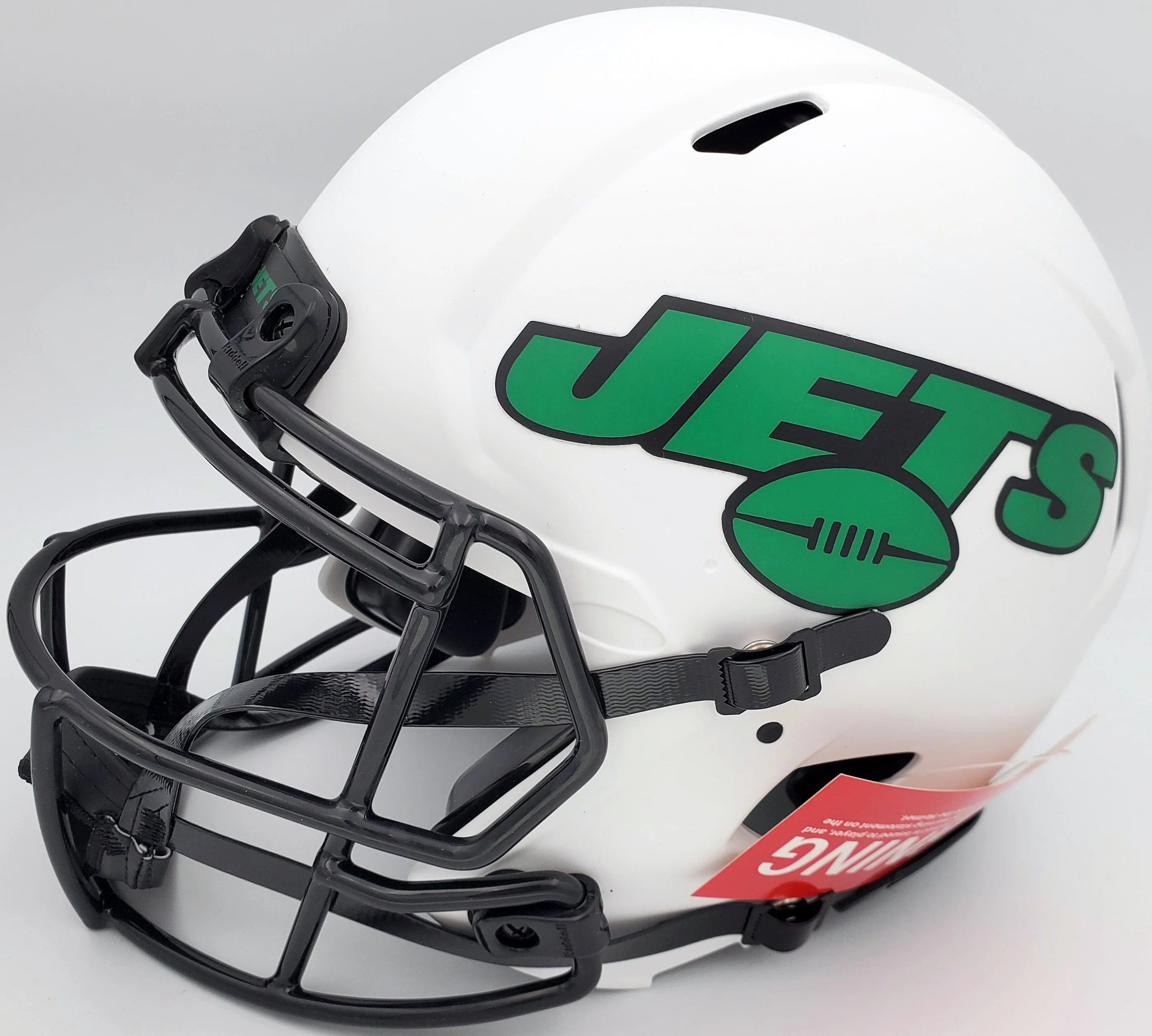 Zach Wilson Autographed New York Jets Lunar Eclipse White Full Size Authentic Speed Helmet Beckett BAS QR Stock #194729 - Image 4