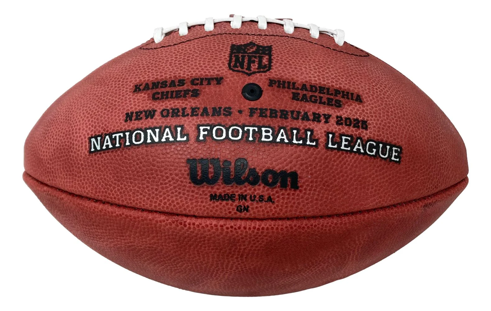 Zack Baun Philadelphia Eagles Signed Wilson NFL Super Bowl 59 Duke Football BAS - Image 3